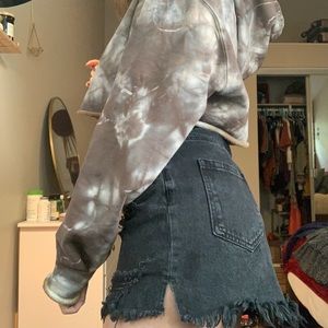 Glassons Black Jean Mini Skirt